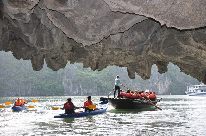 Le kayak est une activité très appréciée des visiteurs
