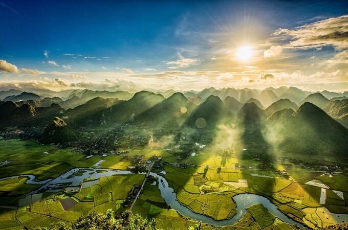 La vallée de Bac Son à Cao Bang