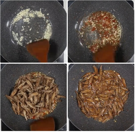 Sautés les anchois
