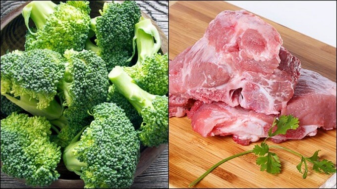 Les ingrédients pour faire la soupe de brocoli