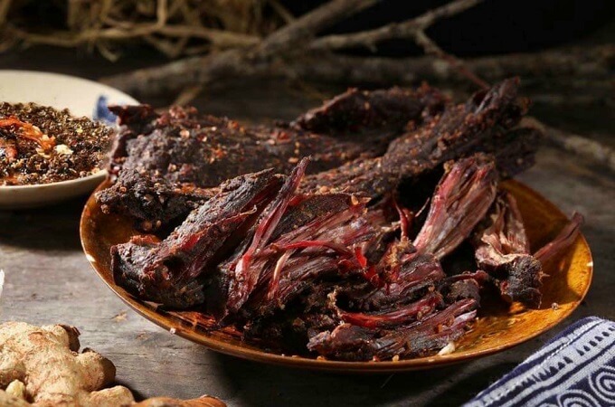 Viande de buffle sèché