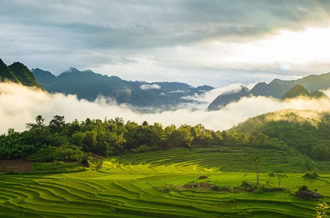 La randonnée de Mai Chau à Pu Luong en 9 jours alterne passage facile d’accès et pistes plus techniques