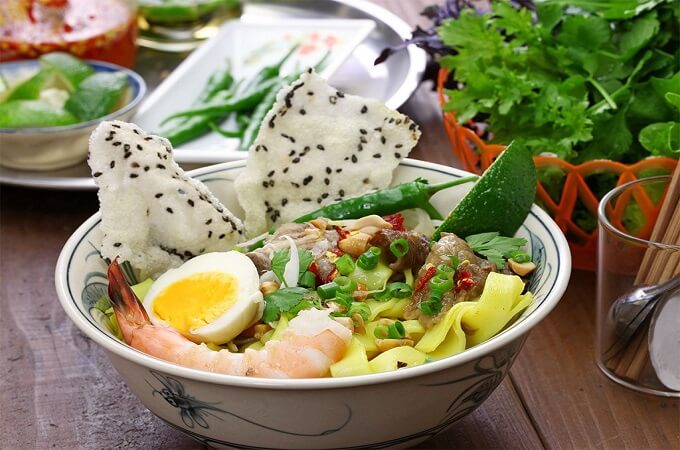 Le mi quang est un plat riche en nutriment