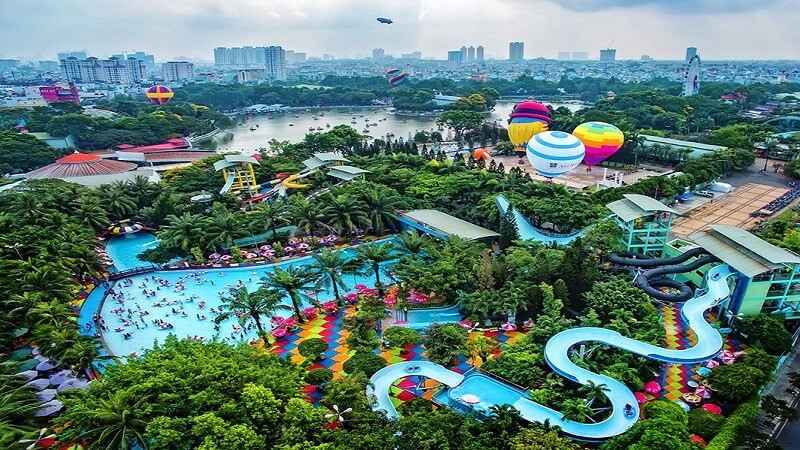 Le parc aquatique de Dam Sen