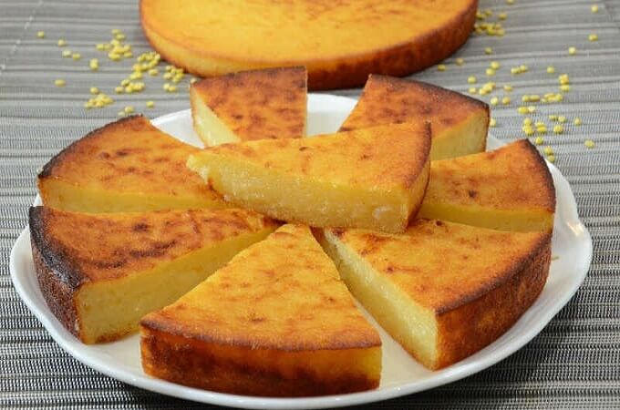 Délicieux gâteau de manioc grillé