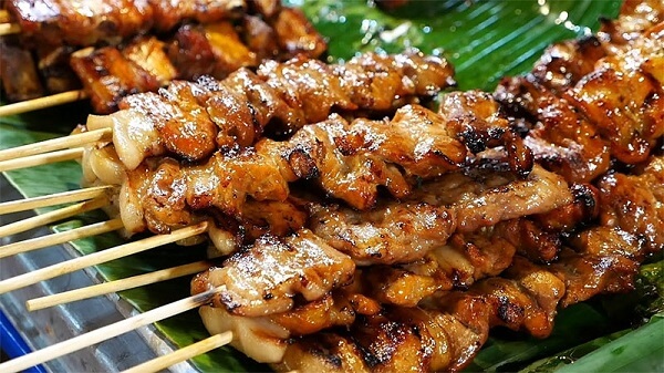 Les brochettes sont très savoureuses