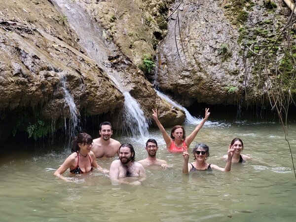 Bain source minérale